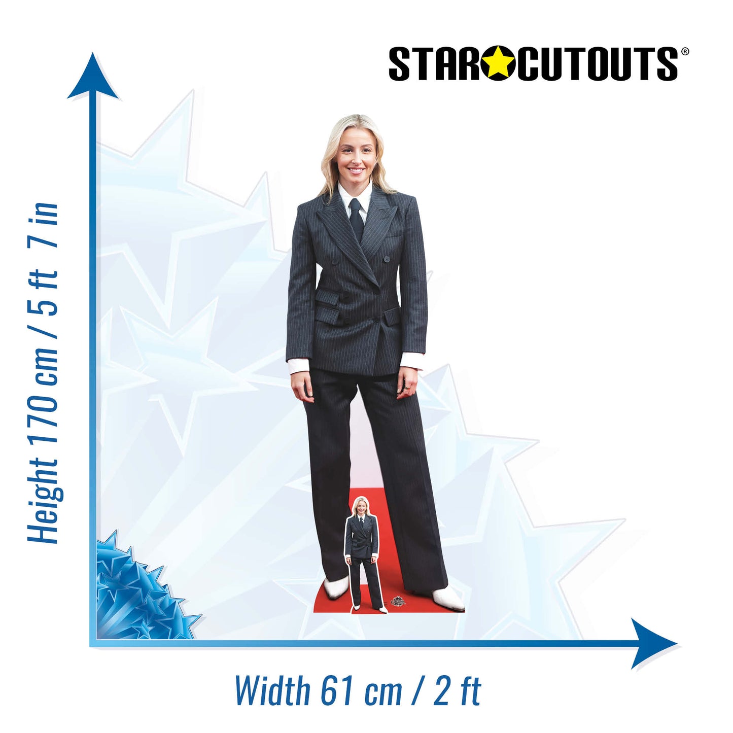 CS1202 Leah Williamson  Cardboard Cut Out Height 170cm