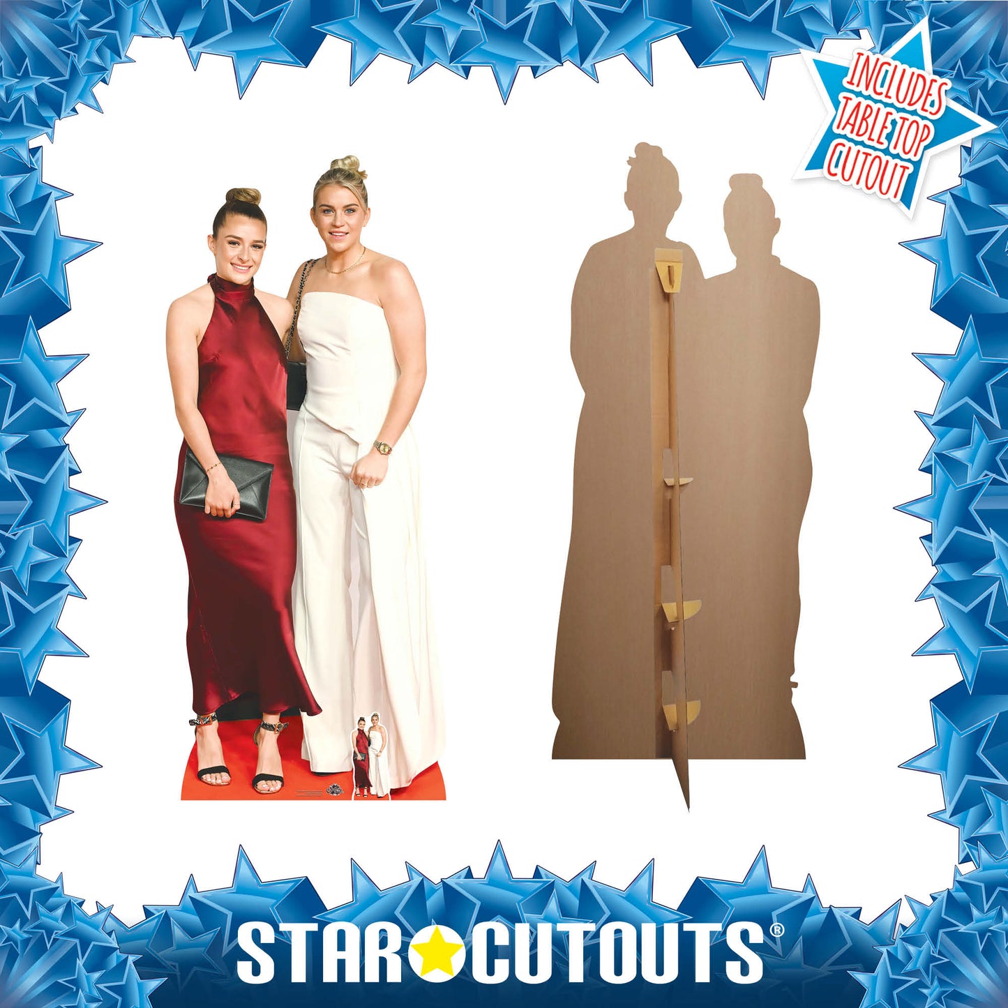 CS1205 Alessia Russo and Ella Toone Cardboard Cut Out Height 185cm