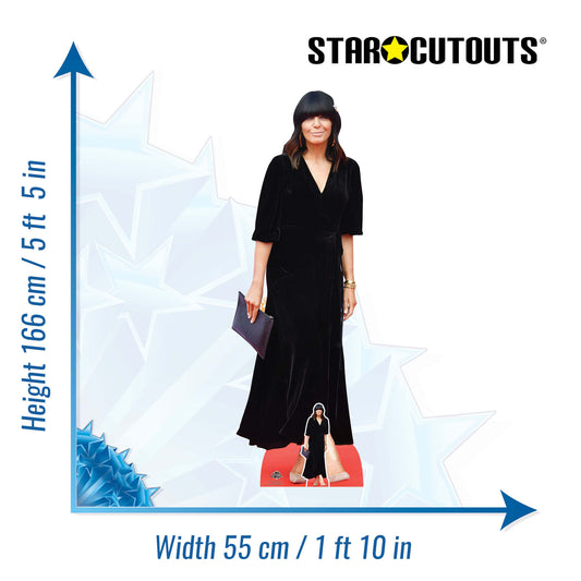 CS1222 Claudia Winkleman Cardboard Cut Out Height 166cm