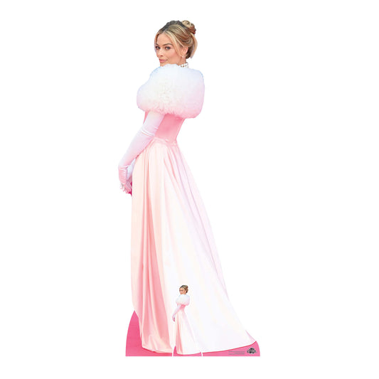 CS1225 Margot Robbie Pink Dress Height 170cm Lifesize Cardboard Cut Out With Mini - mycardboardcutout