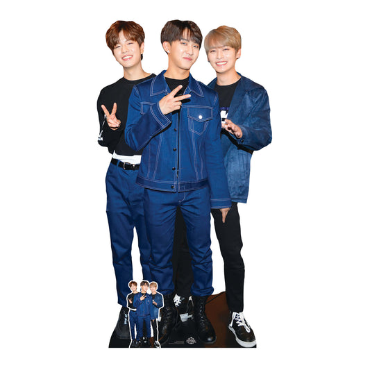 CS1249 Stray Kids Woojin, Changbin and Lee Know Cardboard Cutout Height 171cm
