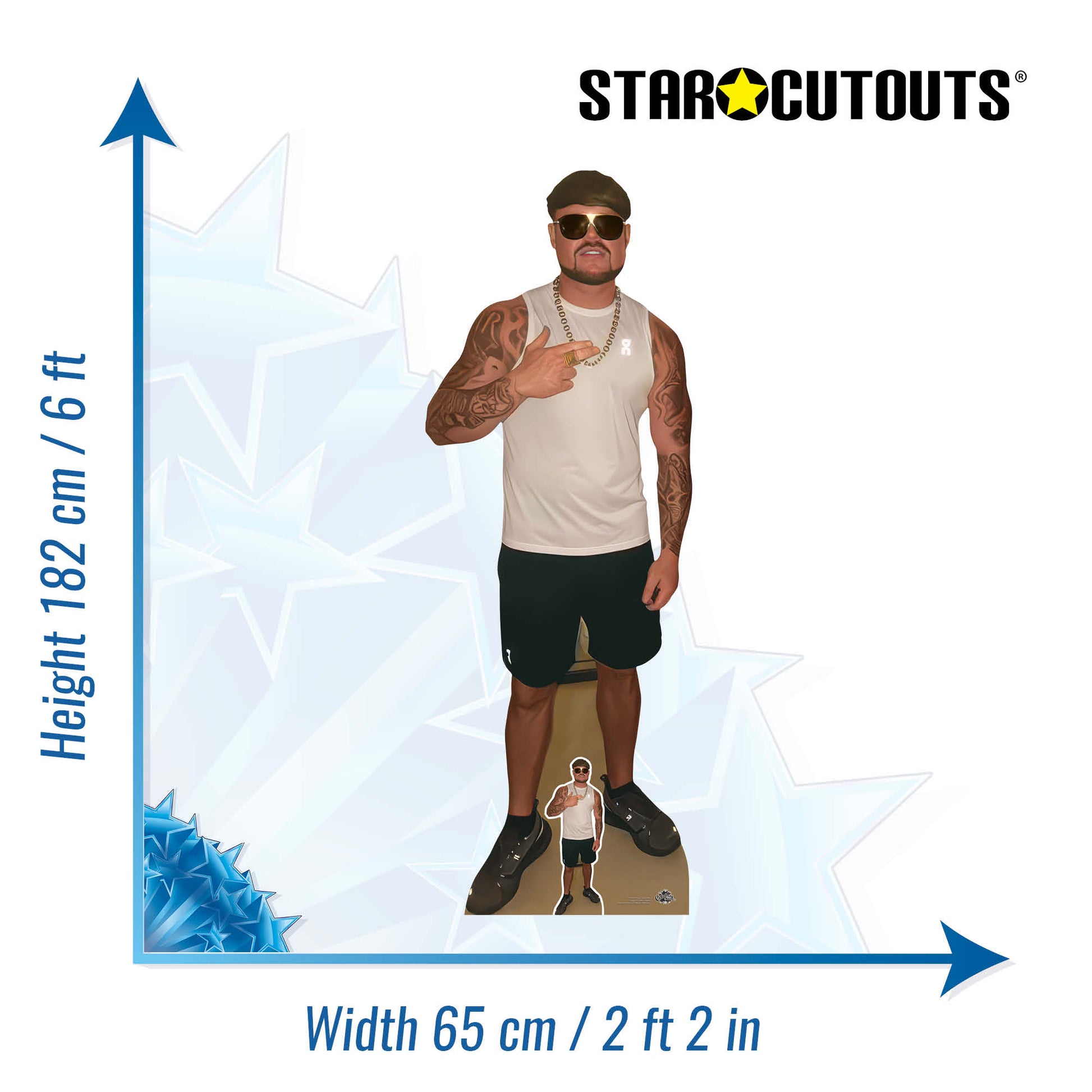 CS1250 Ibiza Final Boss Cardboard Cutout Height 182cm
