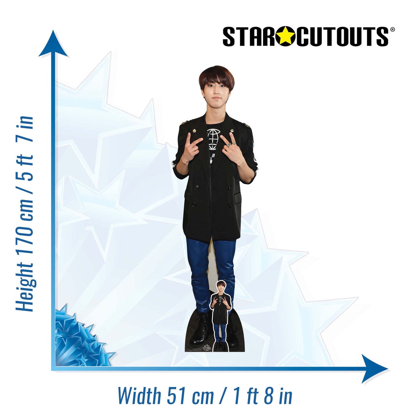 CS1252 Han Cardboard Cut Out Height 170cm