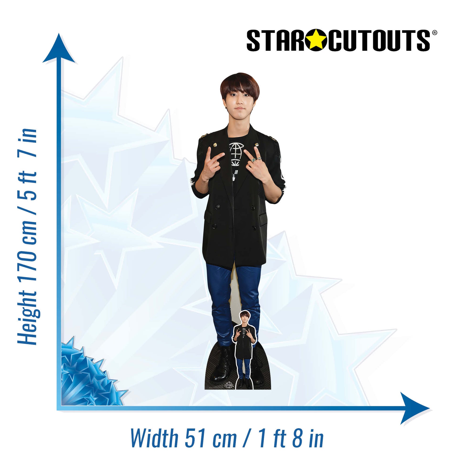 CS1252 Han Cardboard Cut Out Height 170cm