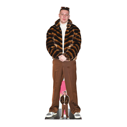 CS1257 Aitch Cardboard Cut Out Height 188cm