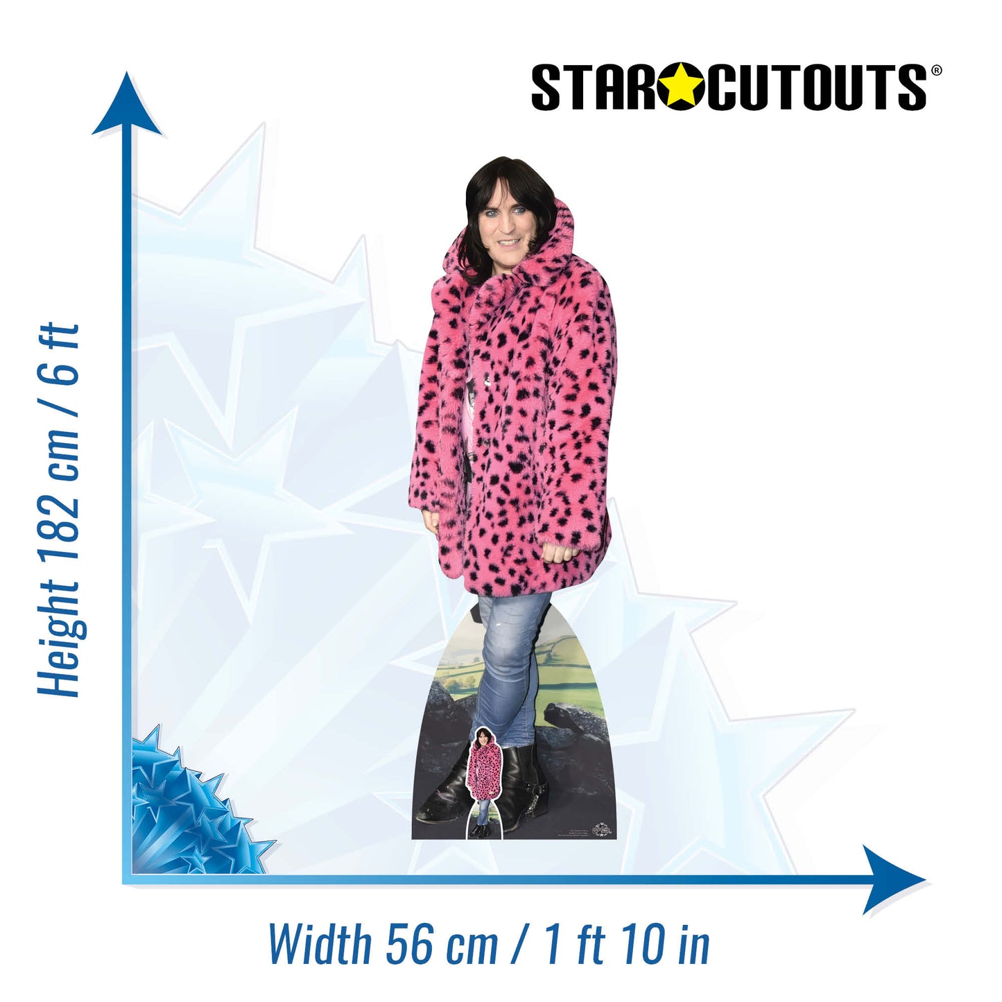CS1258 Noel Fielding Cardboard Cut Out Height 182cm