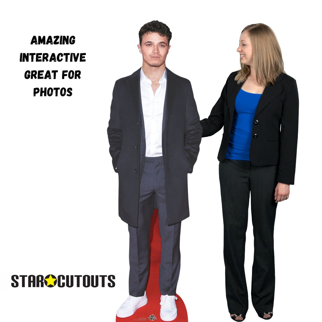 CS1261 Lando Norris Suit  Cardboard Cut Out Height 179cm