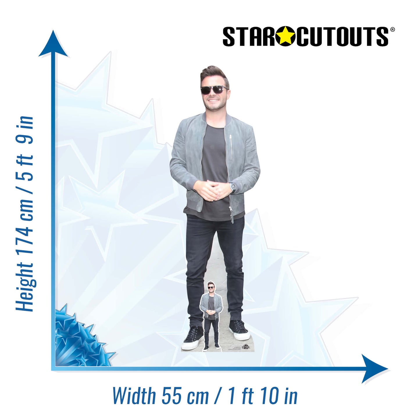 CS1278 Shane Filan Cardboard Cutout Height 174cm