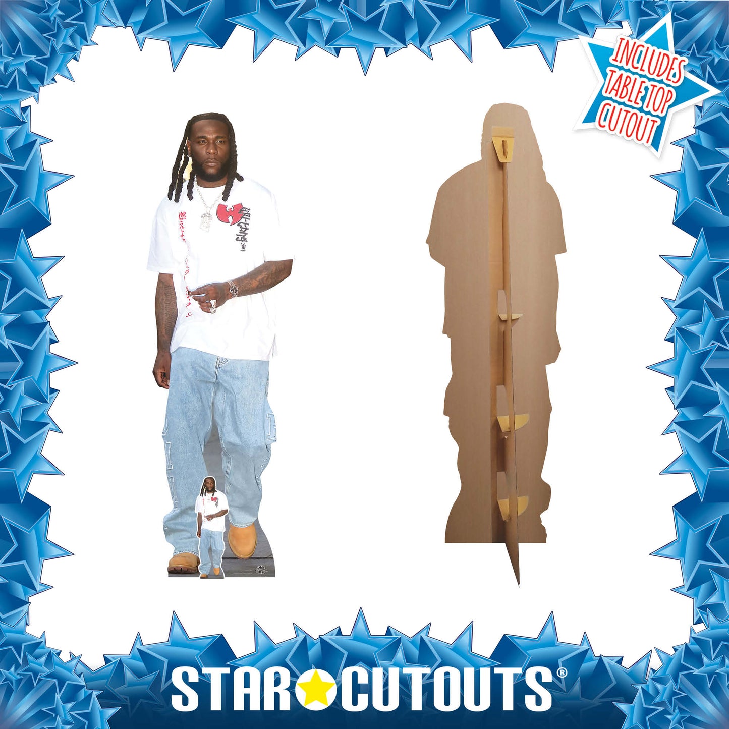 CS1281 Burna Boy  Cardboard Cutout Height 188cm