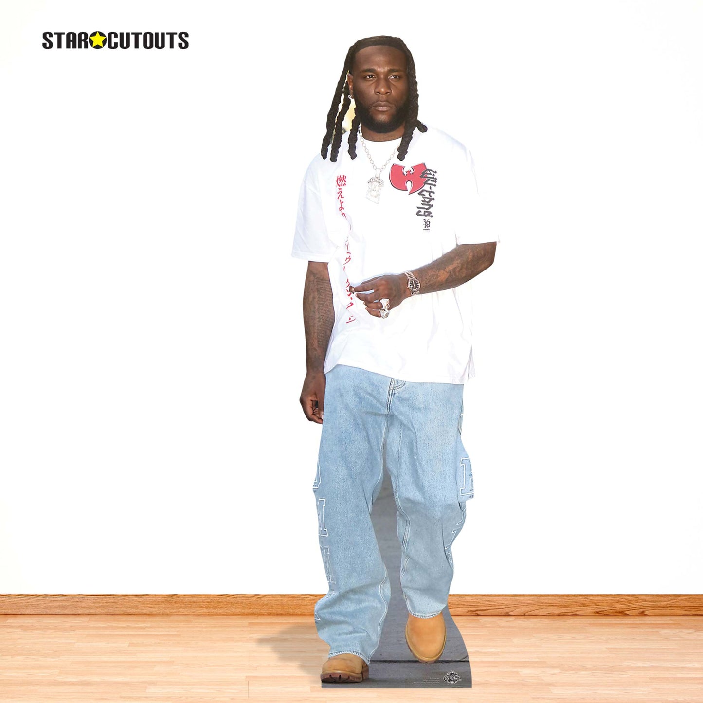 CS1281 Burna Boy  Cardboard Cutout Height 188cm
