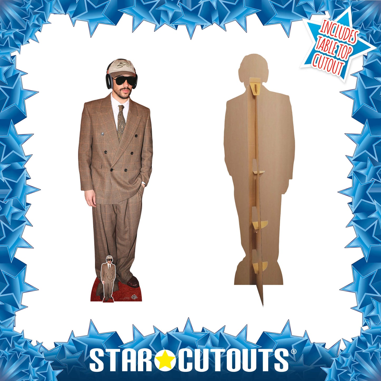 CS1282 Bad Bunny  Cardboard Cutout Height 183cm