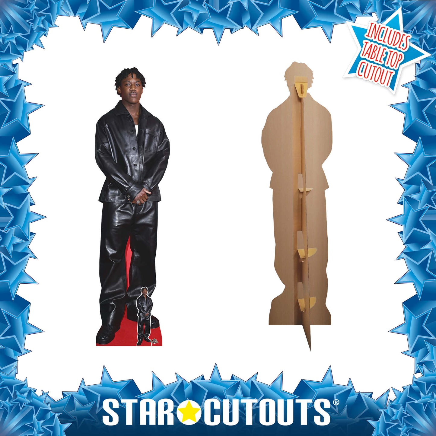 CS1286 Kobbie Mainoo Cardboard Cutout Height 186cm With Mini