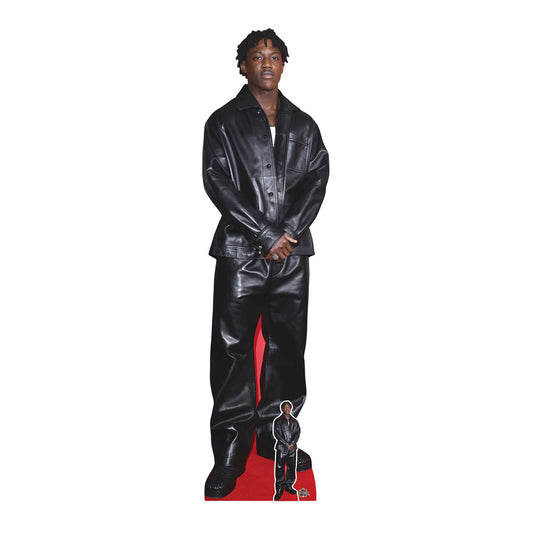 CS1286 Kobbie Mainoo Cardboard Cutout Height 186cm With Mini