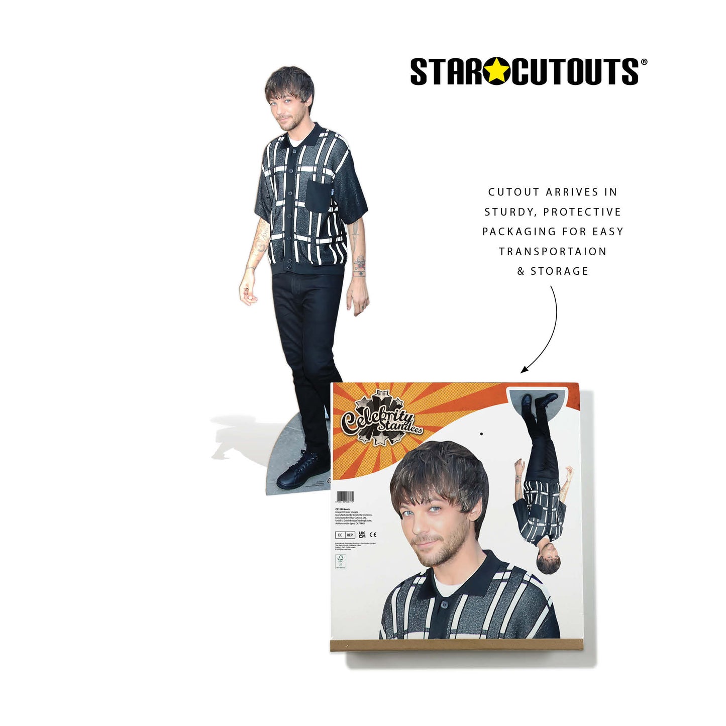 CS1290 Louis Tomlinson Singer Songwriter  Cardboard Cutout Height 173cm