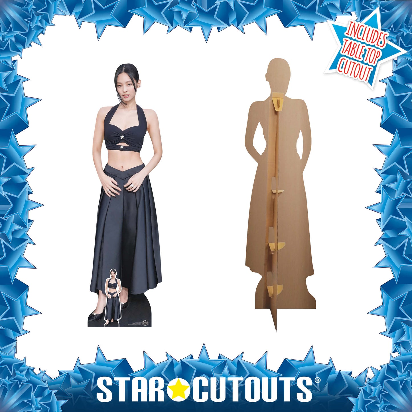 CS1325 Jennie Black Pink KPop  Cardboard Cut Out Height 170cm