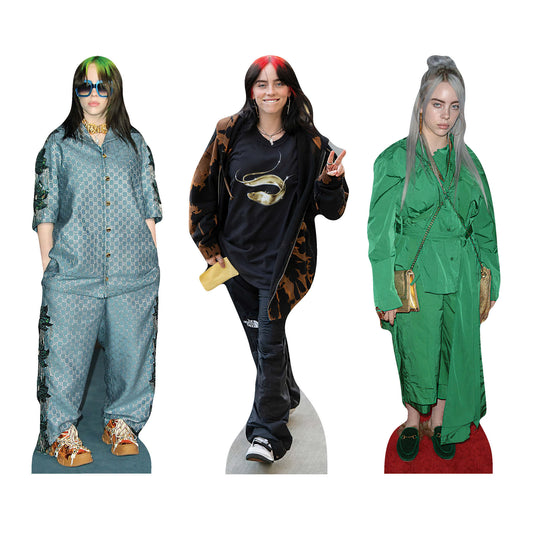 CS1395 Billie Eilish Shelf Top Pack Cardboard Cut Outs Height 31cm