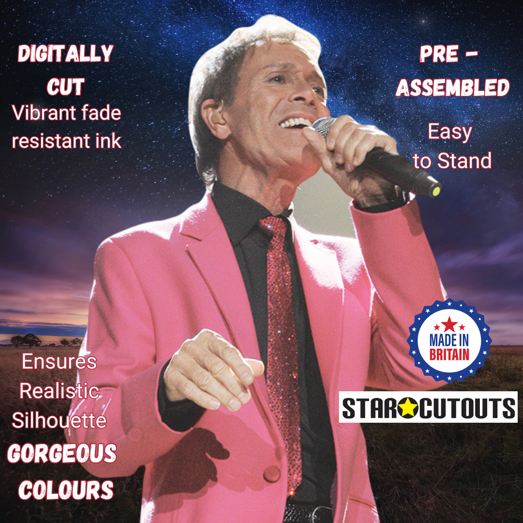 Cliff Richard Cardboard Cutout Anniversary Pink Jacket