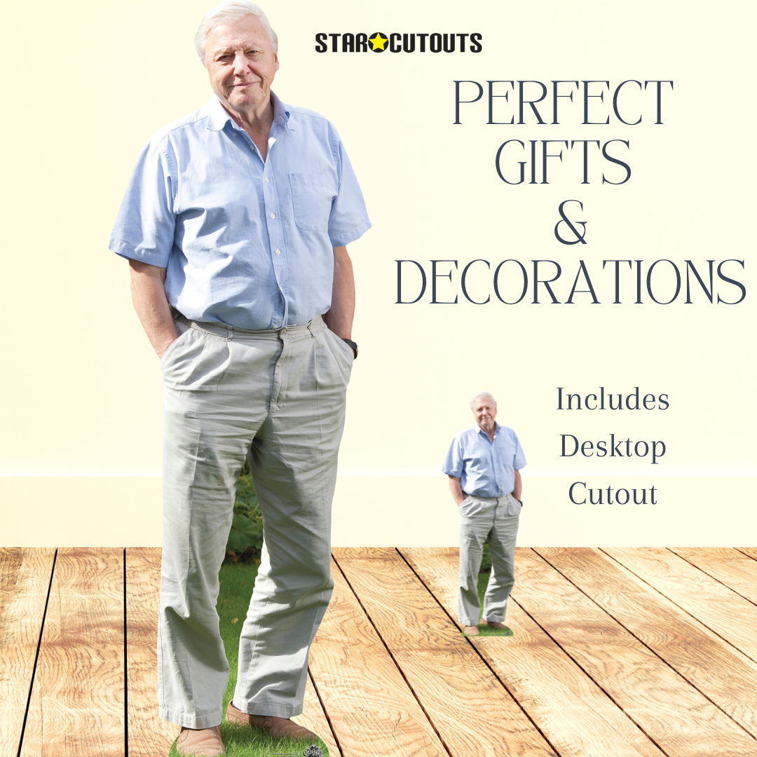 David Attenborough Cardboard Cutout Lifesize