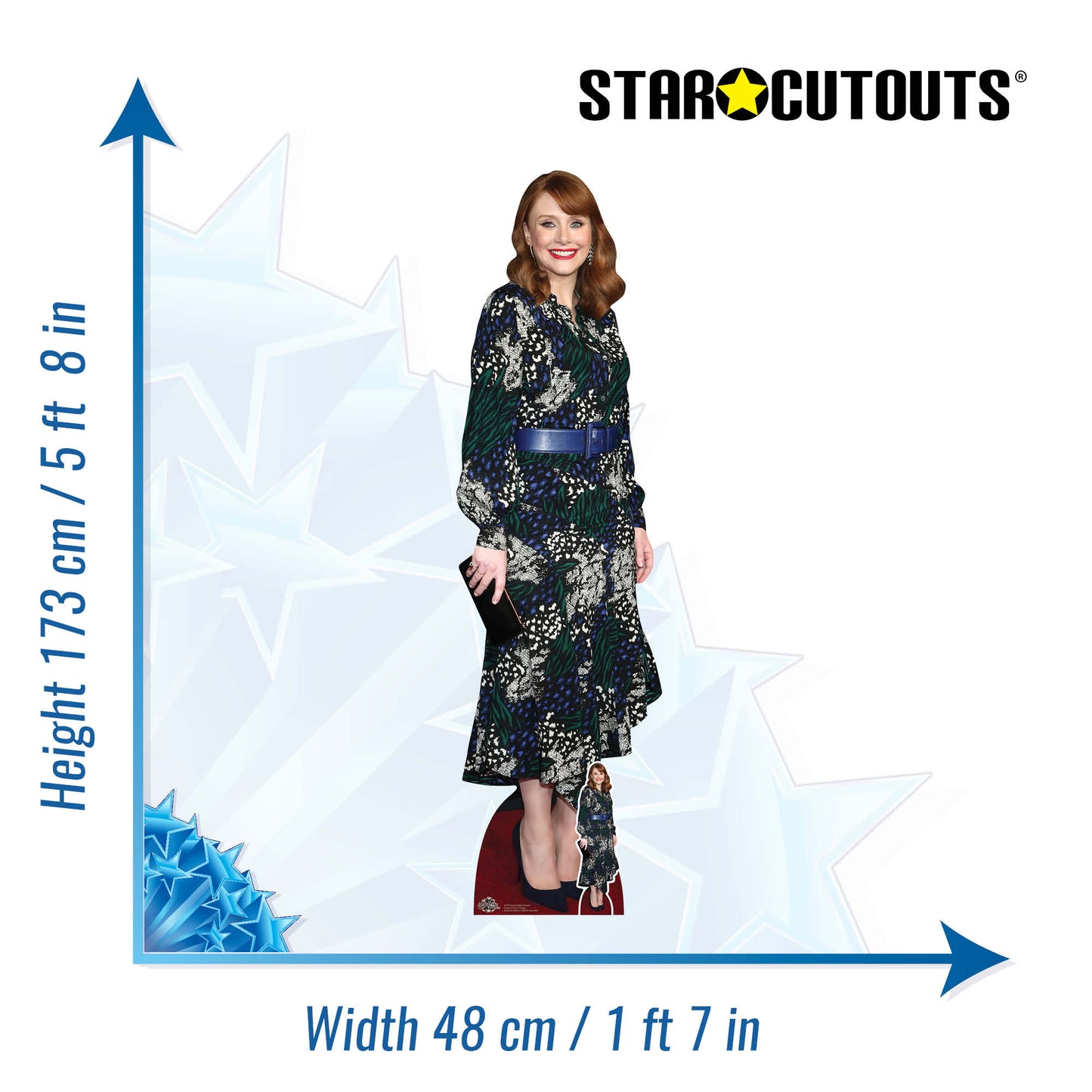 CS979 Bryce Dallas Howard Height 173cm Lifesize Cardboard Cut Out With Mini - mycardboardcutout