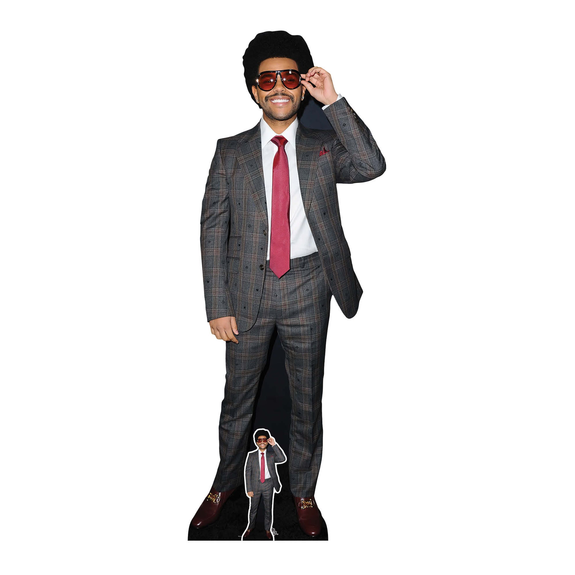 CS987 The Weeknd Height 183cm Lifesize Cardboard Cut Out With Mini - mycardboardcutout