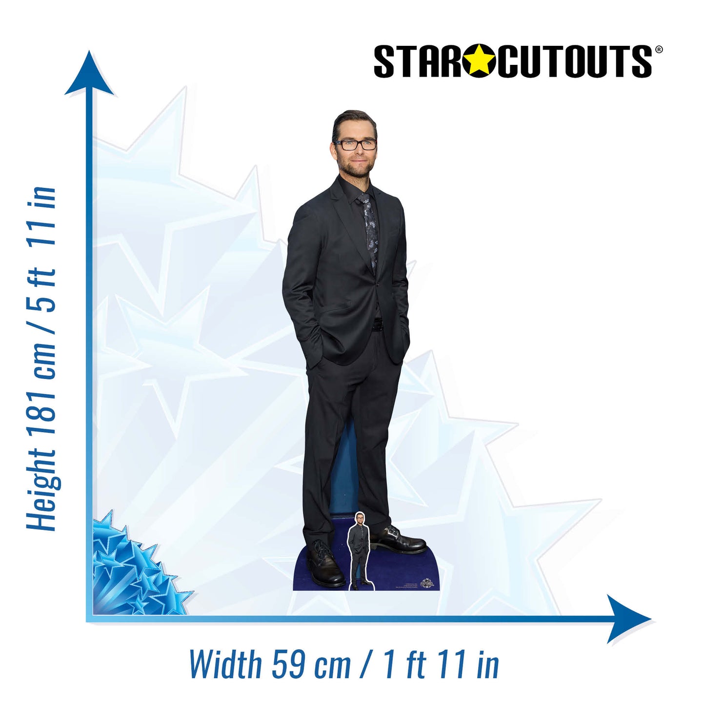 CS998 Antony Starr Height 181cm Lifesize Cardboard Cut Out With Mini