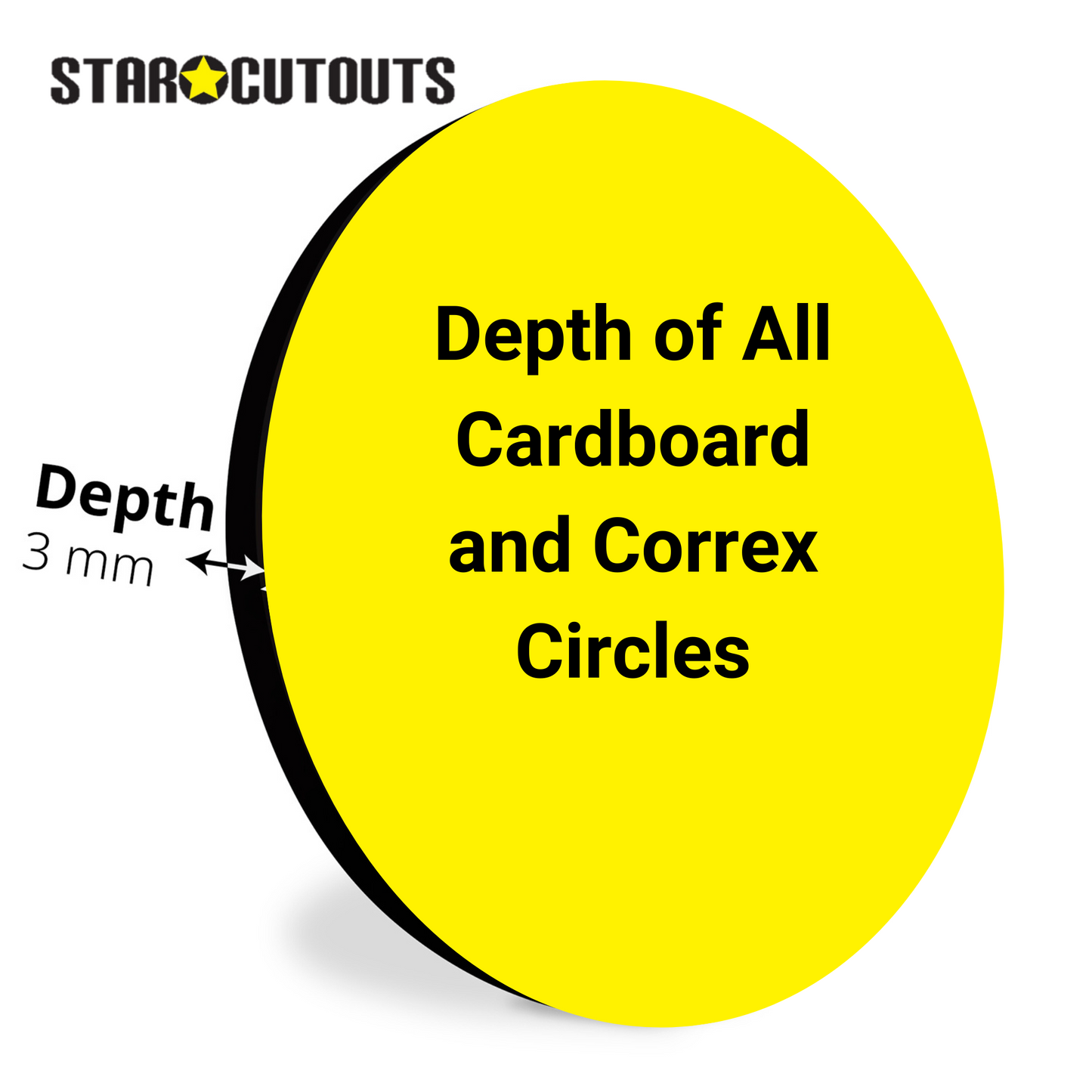 Yellow Amber Circle Signs Personalise Choose Size and Material