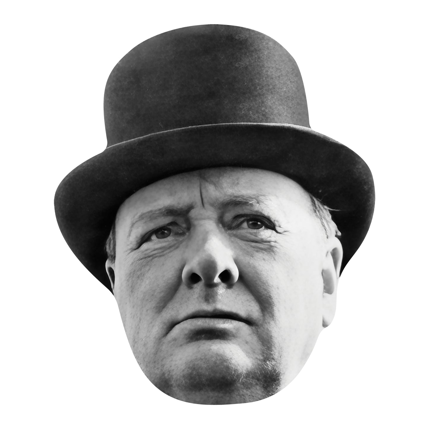 GH015 Winston Churchill Giant Head Cardboard Cut Out Height 73cm