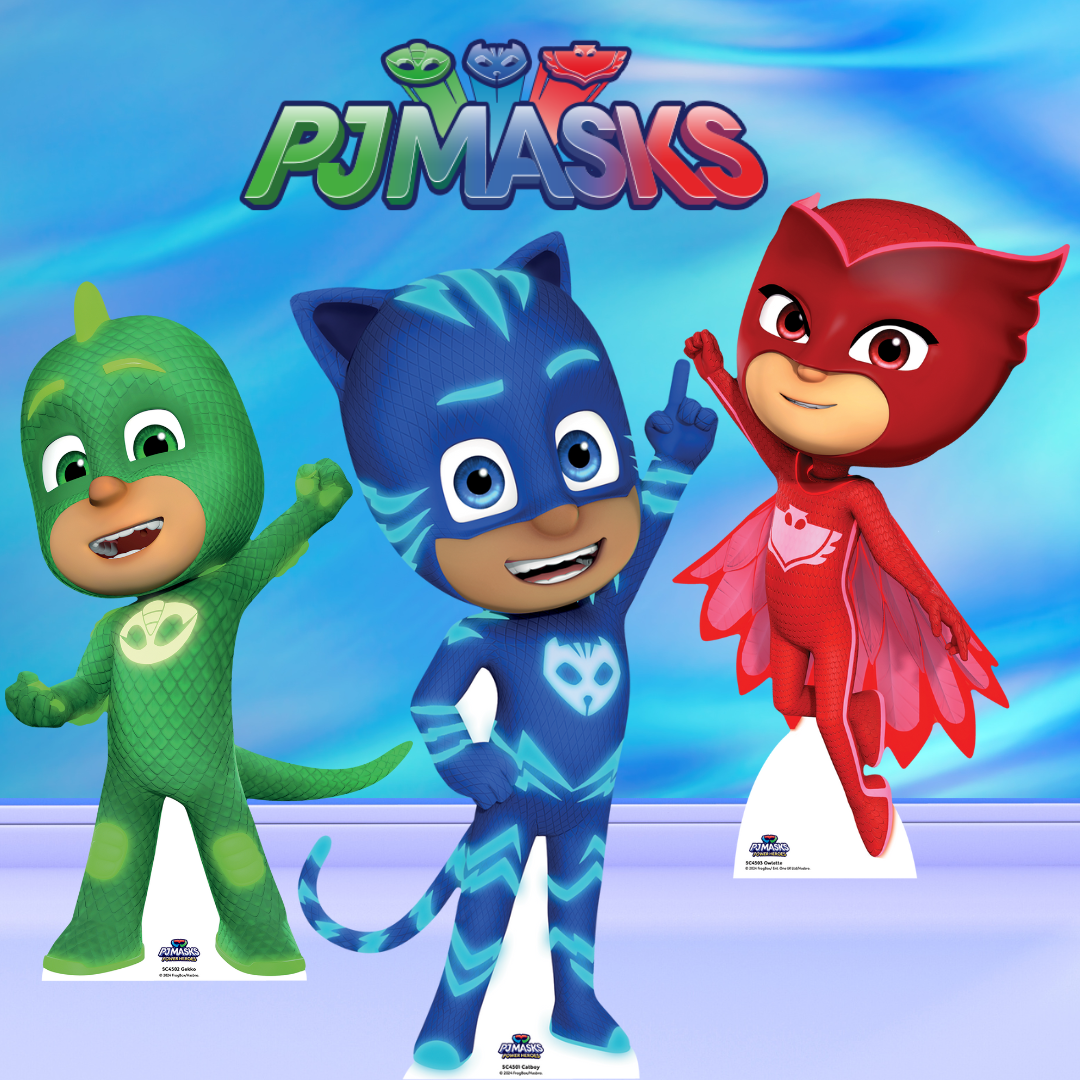 SC4500 PJ Masks Group Shot Cardboard Cut Out Height 175cm