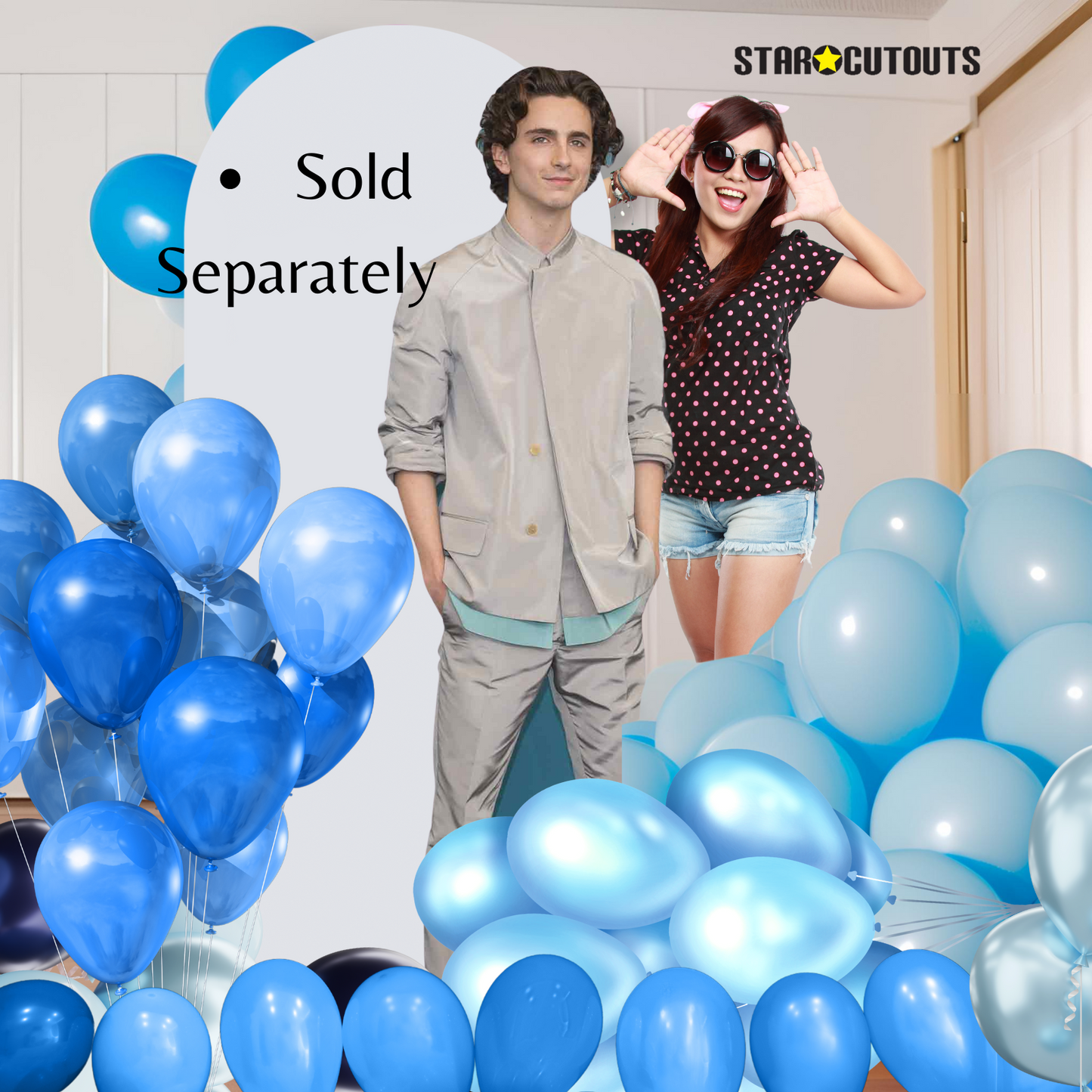 CS827 Timothee Hal Chalamet American Actor Height 179cm Lifesize Cardboard Cut Out With Mini - mycardboardcutout
