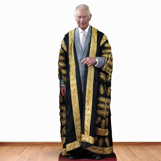 King Charles III Gold Cardboard Cutout