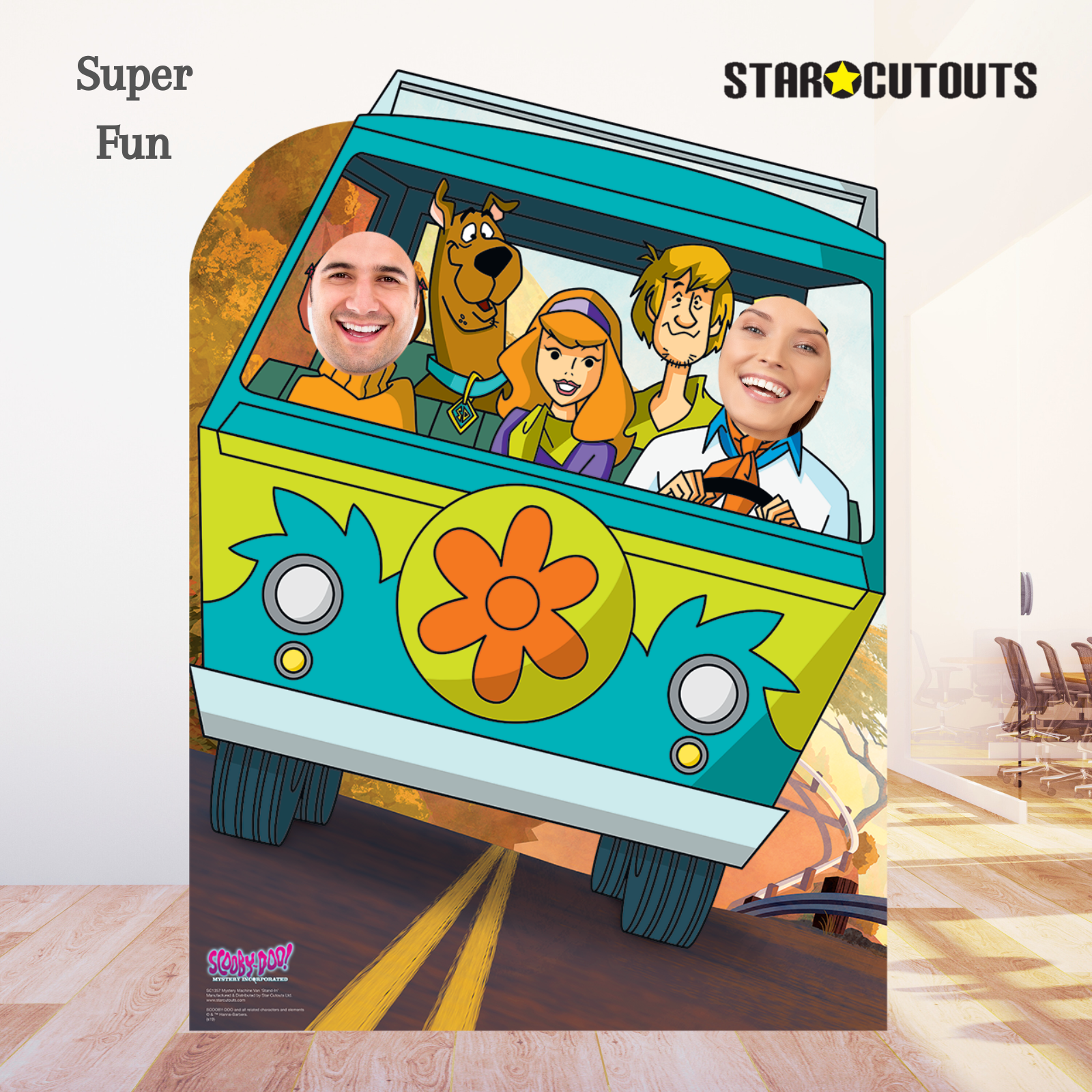 Scooby Doo Adventures Mystery Machine Van StandIn Cardboard Cutout Lifesize - mycardboardcutout