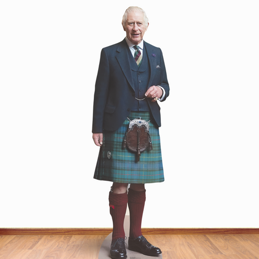 King Charles Kilt Cardboard Cutout - mycardboardcutout