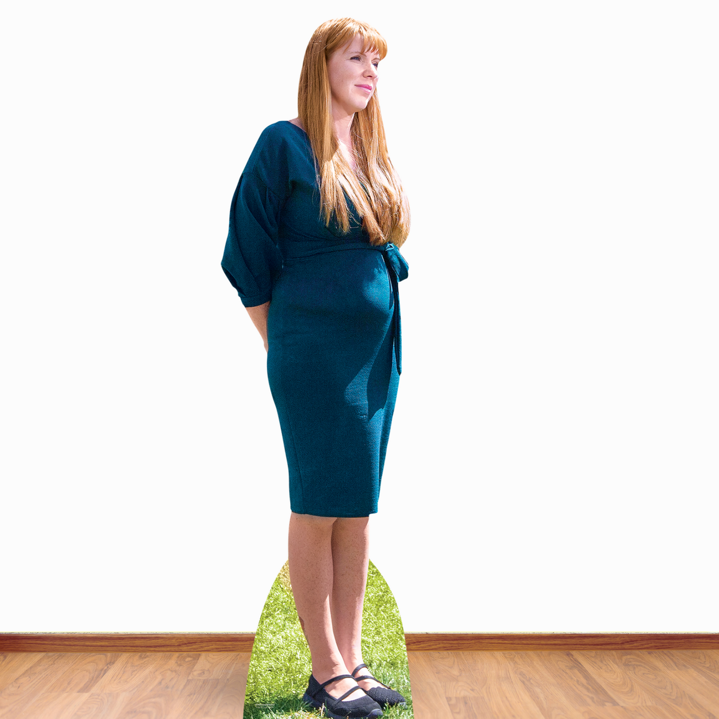 SC4473 Angela Rayner Green Dress Cardboard Cut Out Height 169cm - mycardboardcutout