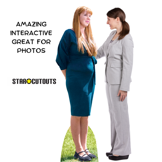 SC4473 Angela Rayner Green Dress Cardboard Cut Out Height 169cm - mycardboardcutout