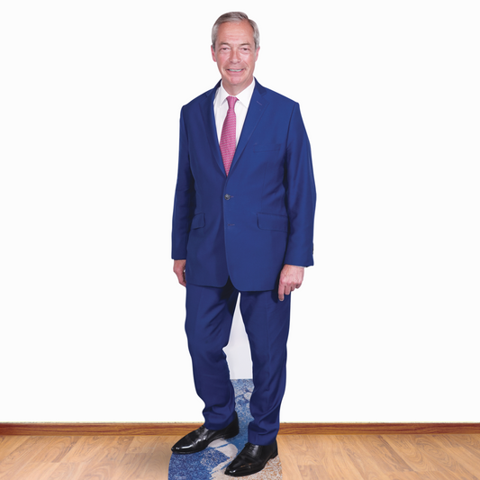 SC4511 Nigel Farage Pink Tie - Cardboard Cut Out Height 183cm - mycardboardcutout
