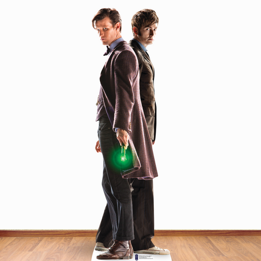 Doctor Who Matt Smith David Tennant Cardboard Cutout Anniversary Special 10th and 11th - mycardboardcutout