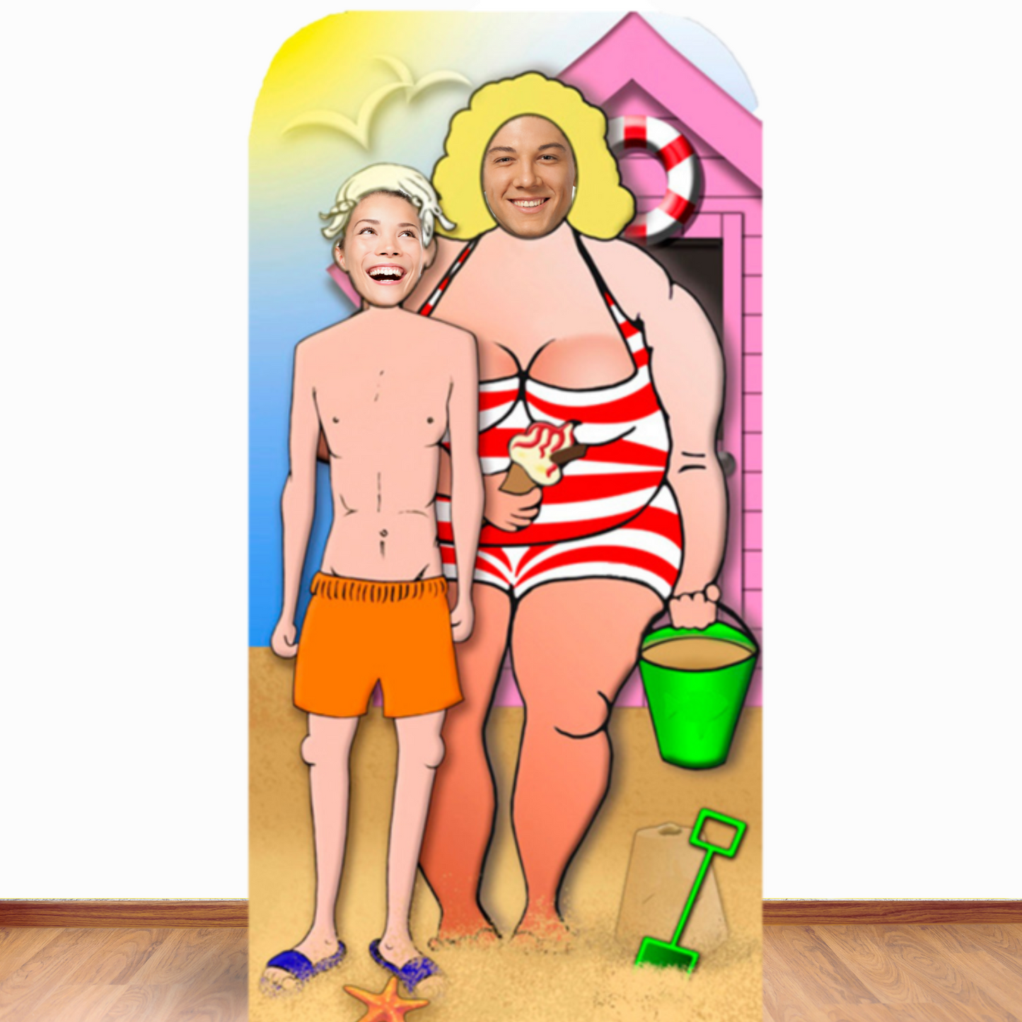 Sea Side Couple Stand-In Cardboard Cutout - mycardboardcutout