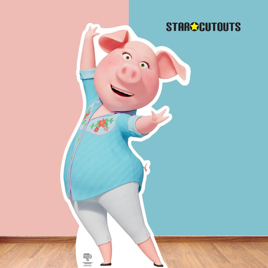 Rosita Pig Sing 2 Cardboard Cutout Official