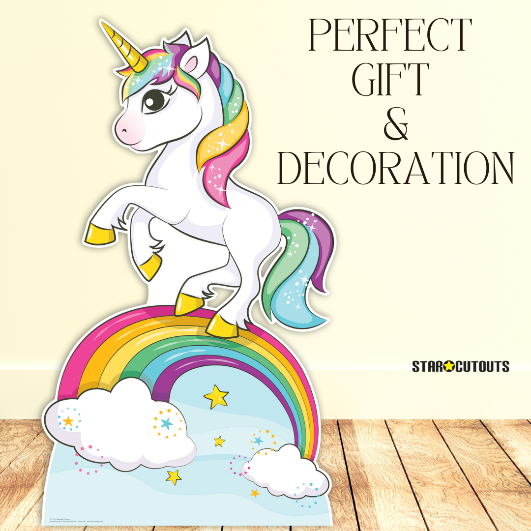 Rainbow Unicorn Cardboard Cutout