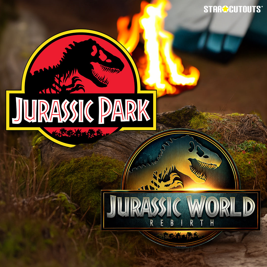 RD008 Jurassic World Room Decoration Pack Logo Pack Cardboard Cut Out Height 30cm