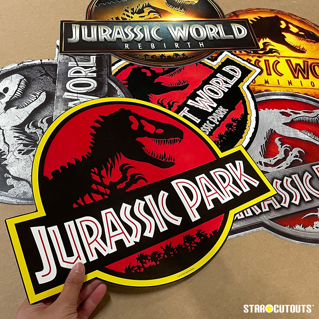 RD008 Jurassic World Room Decoration Pack Logo Pack Cardboard Cut Out Height 30cm