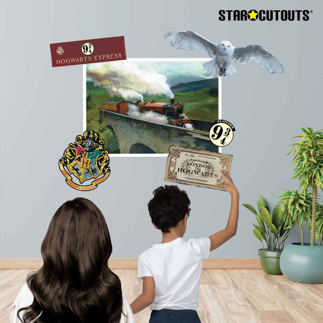 RD020 Harry Potter Room Decor Pack 15 PCs  Includes Golden Snitch, Prisoner of Azkaban Selfie Frame, Hogwarts Express Ticket & More