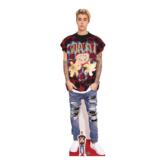 SC1110 Justin Bieber Ripped Jeans Cardboard Cut Out Height 176cm