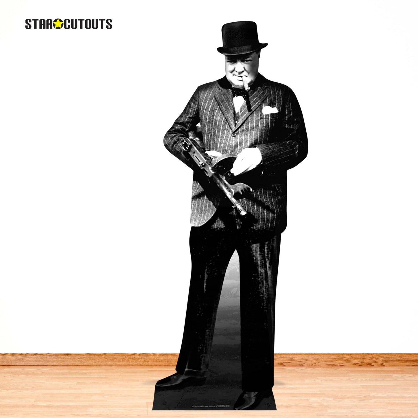 SC121 Winston Churchill Cardboard Cut Out Height 182cm