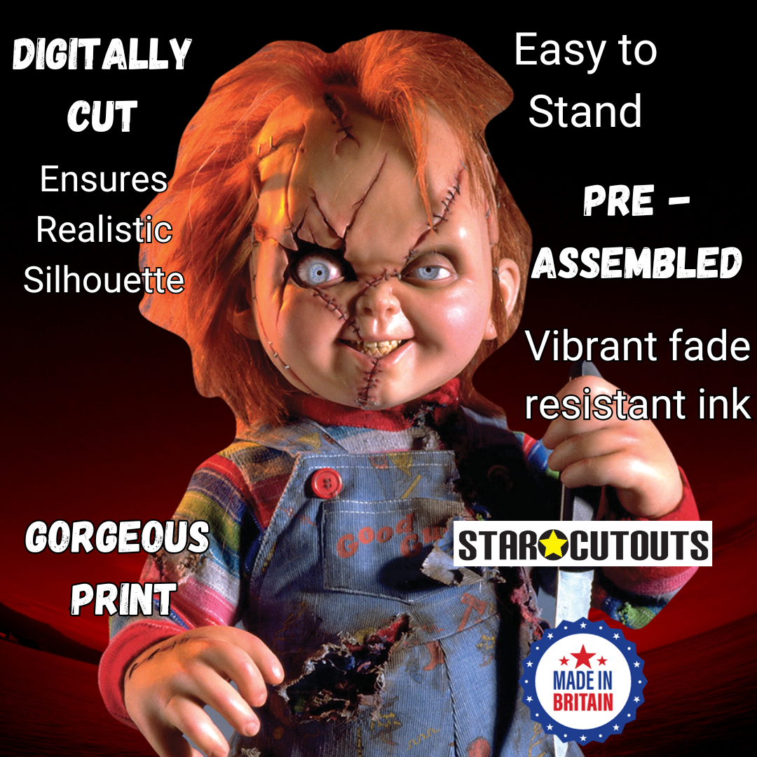 Scarred Chucky Doll Cardboard Cutout Lifesize
