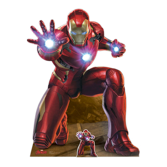 Iron Man Triple Repulsor Beam  Cardboard Cut Out Height 133cm
