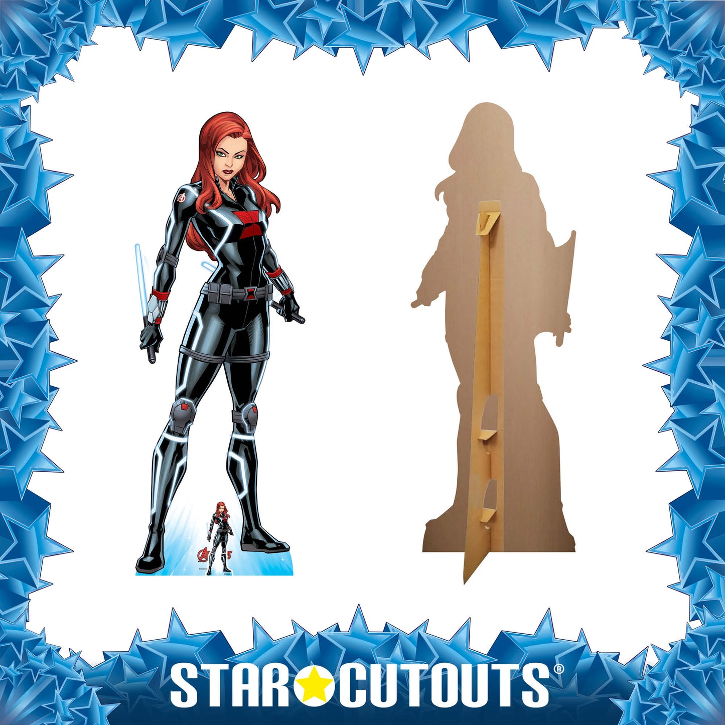 SC1603 Black Widow Tell Me Everything Cardboard Cutout With Mini Height 165cm