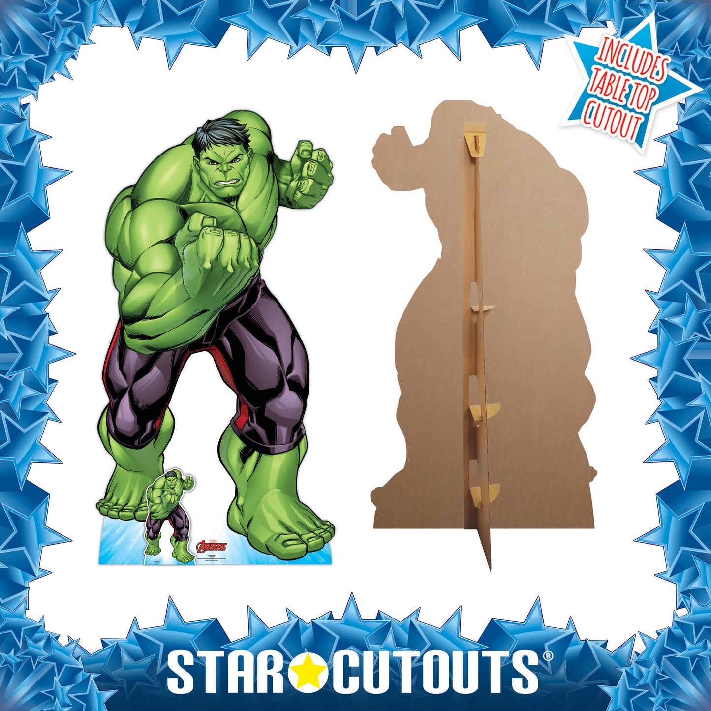 Hulk Avengers Cardboard Cut Out Height 183cm