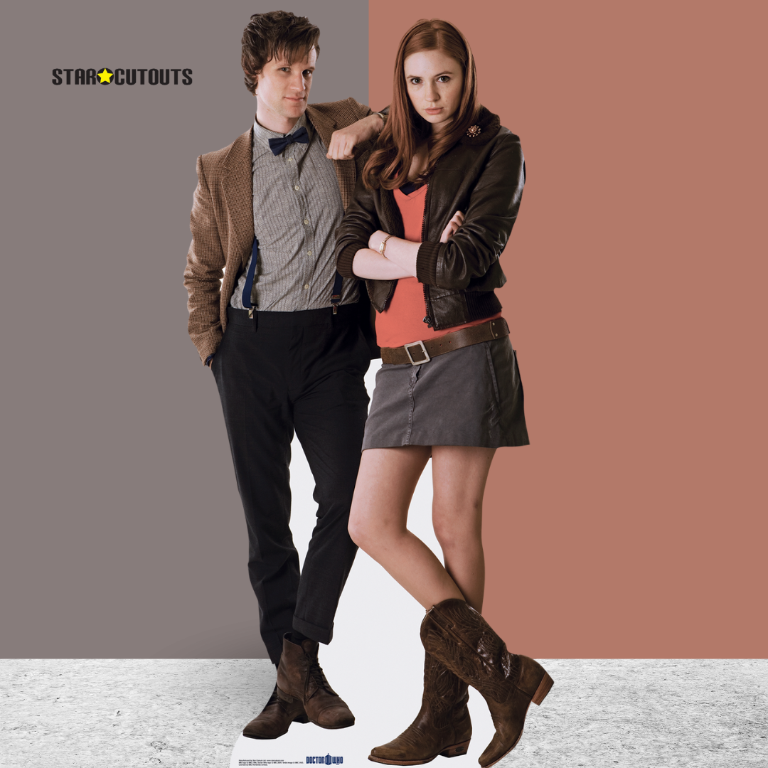 The Eleventh Doctor and Companion Amy Pond Cardboard Cutout