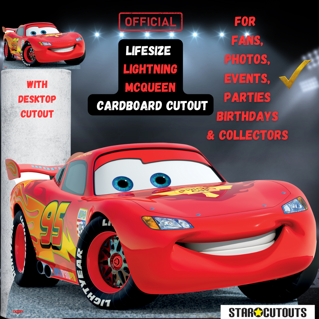 Life-size Lightning McQueen Cars 3 Cardboard Cutout